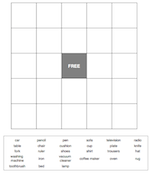 Blank Grid with Word Bank.