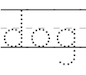 Hidden descender guideline