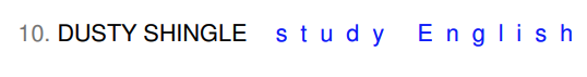 Anagram example.