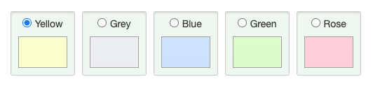 Color scheme selection