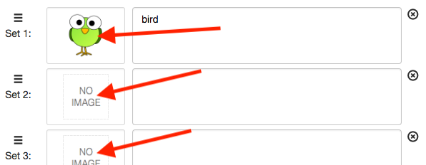 picture matching buttons