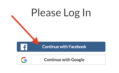social login buttons